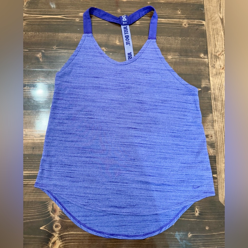 Nike Dri Fit Women’s Heathered Purple Tank Top Size S